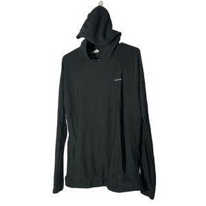 Columbia Womens Noble Woods Hoodie Pullover Sz L Black Modal Blend